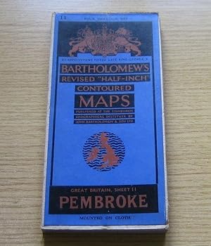 Bartholomew's Revised Half-Inch Contoured Maps: Pembroke - Sheet 11.