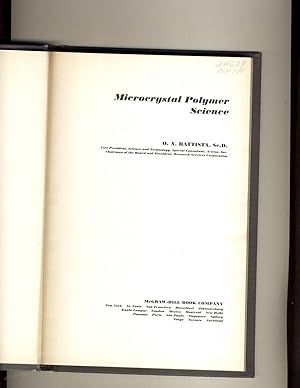 Seller image for Microcrystal Polymer Science for sale by Richard Lemay