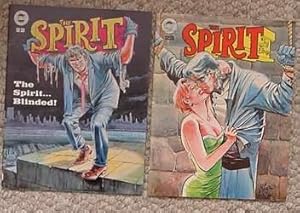 Bild des Verkufers fr Will Eisner's The SPIRIT Set/Lot of #22(12/1979) and #23(2/1980) ** (Kitchen Sink Enterprises/Krupp Comic Works; Vintage Original B&W Comics Magazine); ** Life On Another Planet = new-s; Outer Space; Mission the Moon by Wally WOOD; zum Verkauf von Comic World