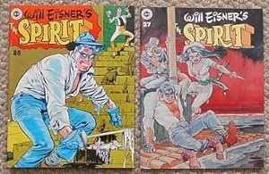 Image du vendeur pour Will Eisner's The SPIRIT Set/Lot of #26(12/1980) and #27(2/1981) ** (Kitchen Sink Enterprises/Krupp Comic Works; Vintage Original B&W Comics Magazine); Life On Another Planet & Public Interest= New-s; 1st Nylon Rose; Octopus; Outer Space by Wally WOOD mis en vente par Comic World