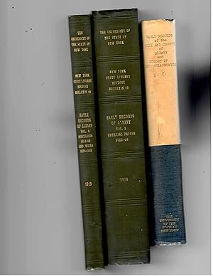 Seller image for EARLY RECORDS OF THE CITY AND COUNTY ODF ALBANY AND COLONY OF RENSSELAERSWYCK, volumes 2,3,4 F ALBANY AND COLONY OF RENSSELAERSWYCK, Volumes 2, 3 & 4. for sale by Tintagel