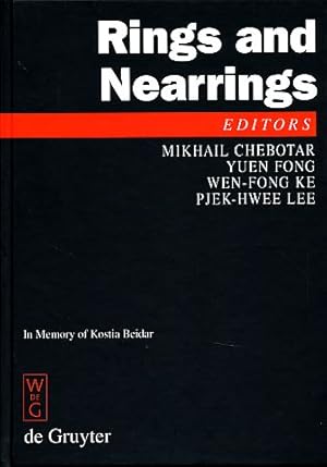 Bild des Verkufers fr Rings and nearrings. Proceedings of the International Conference on Algebra, Tainan, Taiwan, March 6 - 12, 2005. In memory of Kostia Beidar. zum Verkauf von Fundus-Online GbR Borkert Schwarz Zerfa