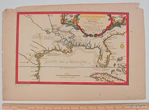 [ MAP ] Les Costes Aux Environs De La Riviere de Misisipi, Decouvertes par Mr. de la Salle en 168...