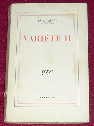 Seller image for VARIETE II for sale by LE BOUQUINISTE