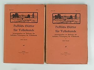 Seller image for Hessische Bltter fr Volkskunde Band IV, Heft 1+2 u. 3. for sale by Antiquariat Dorner