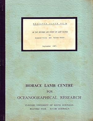 Immagine del venditore per ON THE SEICHES AND TIDES OF LAKE BAIKAL - Research Paper No. 14, "Horace Lamb Centre for Oceanographical Research" venduto da Jean-Louis Boglio Maritime Books