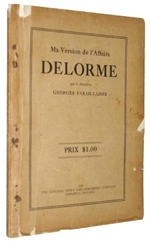 Immagine del venditore per Ma Version de l'Affaire Delorme venduto da COLLECTOPHILE