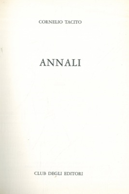 Annali.