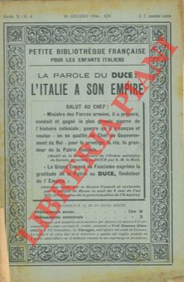 La parole du "Duce": L'Italie a son empire.