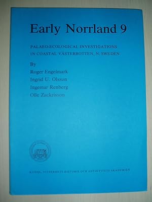 Immagine del venditore per Palaeo-Ecological Investigations in Coastal Vasterbotten, N. Sweden. [Early Norrland 9] venduto da Expatriate Bookshop of Denmark