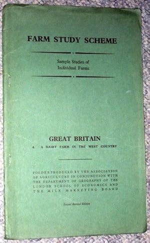 Imagen del vendedor de FARM STUDY SCHEME GREAT BRITAIN No 4. A Dairy Farm in the West Country. Lower and Bridge Farms, West Bradley, Glastonbury, Somerset. Owner Mr A. W. Cotton. a la venta por Tony Hutchinson