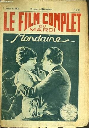 Seller image for MONDAINE - LE FILM COMPLET DU MARDI - 7me ANNEE - N465. for sale by Le-Livre