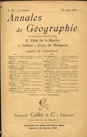 ANNALES DE GEOGRAPHIE. Nº 26-1897.
