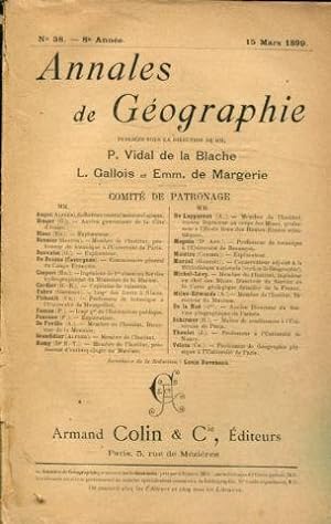 ANNALES DE GEOGRAPHIE. Nº 38-1899.