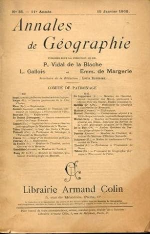 ANNALES DE GEOGRAPHIE. Nº 55-1902.