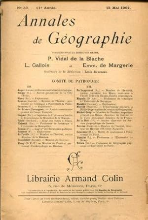 ANNALES DE GEOGRAPHIE. Nº 57-1902.