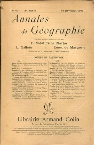 ANNALES DE GEOGRAPHIE. Nº 60-1902.