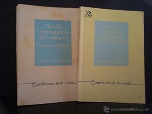 Image du vendeur pour FILOSOFA CONTEMPORNEA DEL LENGUAJE I-II. Tomo I: SEMNTICA FILOSFICA. Tomo II: PRAGMTICA FILOSFICA Eduardo Bustos Guadao. Cuadernos de la Universidad Nacional de Educacin a distancia. 1987-1992. Contiene 239-151 pginas con numerosos subrayados en texto y anotaciones en los mrgenes. Tamao: 17x24 cm. Rustica ilustrada. Estado: Atractivas seales de uso. Ligeras decoloraciones en cubierda superior del Tomo I mis en vente par Librera Anticuaria Ftima