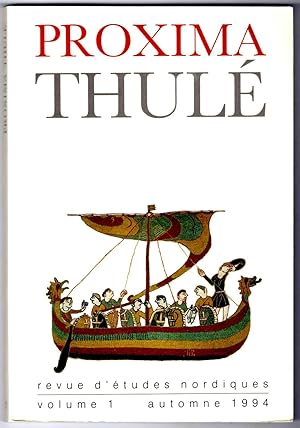 Proxima Thulé. Revue d'études nordiques. Volume I ("Automne 1994").