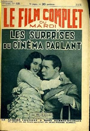 Seller image for LE FILM COMPLET DU MARDI N 1125 - 11E ANNEE - LES SURPRISES DU CINEMA PARLANT for sale by Le-Livre