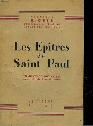 Bild des Verkufers fr LES EPITRES DE SAINT PAUL zum Verkauf von Le-Livre