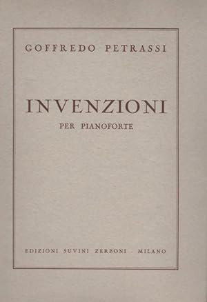 Image du vendeur pour INVENZIONI per Pianoforte mis en vente par OLD WORKING BOOKS & Bindery (Est. 1994)