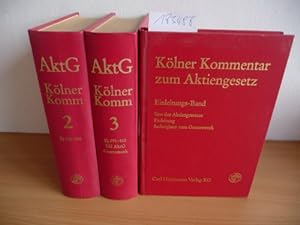 Seller image for Klner Kommentar zum Aktiengesetz / Band 2:  148 bis  290 AktG + Band 3:  291 bis 410 AktG + Einleitungsband (3 BCHER) for sale by Gebrauchtbcherlogistik  H.J. Lauterbach
