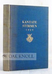 Seller image for KANTATESTIMMEN ["KANTATE" VOICES] for sale by Oak Knoll Books, ABAA, ILAB