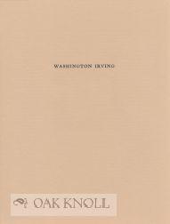 Seller image for WASHINGTON IRVING, 1783-1859 for sale by Oak Knoll Books, ABAA, ILAB