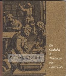 Image du vendeur pour GESCHICHTE DES TIEFDRUCKES VON 1900-1920.|DIE mis en vente par Oak Knoll Books, ABAA, ILAB