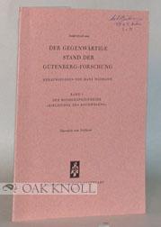 Seller image for GUTENBERGS SCHRITT IN DIE TECHNIK for sale by Oak Knoll Books, ABAA, ILAB