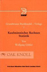 Seller image for KAUFMANNISCHES RECHNEN STATISTIK for sale by Oak Knoll Books, ABAA, ILAB
