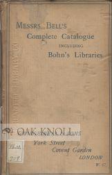 COMPLETE CATALOGUE OF BOOKS.|A