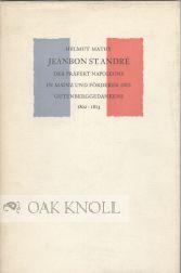 Imagen del vendedor de JEANBON ST. ANDR, DER PRFEKT NAPOLEONS IN MAINZ UND FRDERER DES GUTENBERGGEDANKENS a la venta por Oak Knoll Books, ABAA, ILAB