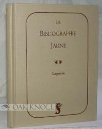 Image du vendeur pour BIBLIOGRAPHIE JAUNE.|LA mis en vente par Oak Knoll Books, ABAA, ILAB