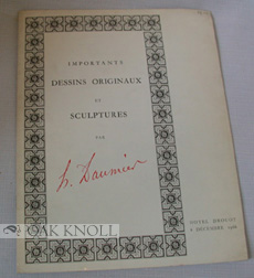 Seller image for IMPORTANTS DESSINS ORIGINAUX SCULPTURES PAR DAUMIER for sale by Oak Knoll Books, ABAA, ILAB