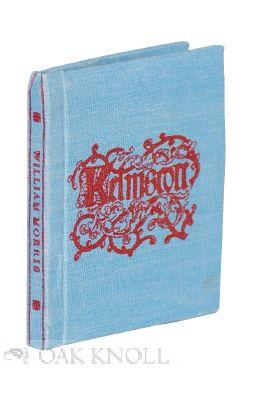 Image du vendeur pour WILLIAM MORRIS mis en vente par Oak Knoll Books, ABAA, ILAB