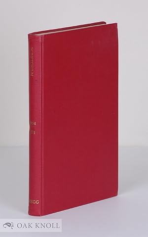 SCRIPTORIUM . INTERNATIONAL REVIEW OF MANUSCRIPT STUDIES. TOME V111. 1954