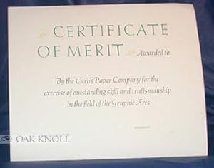 CERTIFICATE OF MERIT