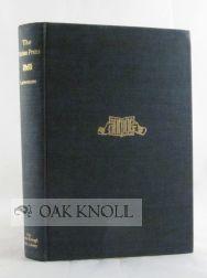 Seller image for MARION PRESS, A SURVEY AND A CHECKLIST.|THE for sale by Oak Knoll Books, ABAA, ILAB