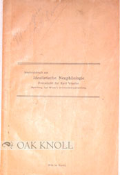 Imagen del vendedor de SONDERABDRUCK AUS IDEALISTISCHE NEUPHILOLOGIE FESTSCHRIFT FR KARL VOSSLER a la venta por Oak Knoll Books, ABAA, ILAB