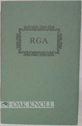 Seller image for RANDOLPH GREENFIELD ADAMS, 1892-1951 for sale by Oak Knoll Books, ABAA, ILAB