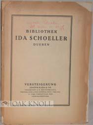 Seller image for BIBLIOTHEK IDA SCHOELLER, ILLUSTREIERTE BCHER DES XVIII.-XX. JAHRHUNDERTS for sale by Oak Knoll Books, ABAA, ILAB