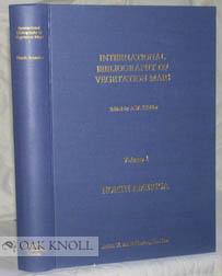 Image du vendeur pour INTERNATIONAL BIBLIOGRAPHY OF VEGETATION MAPS. VOLUME 1. NORTH AMERICA mis en vente par Oak Knoll Books, ABAA, ILAB