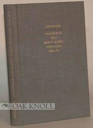 Seller image for AUFRISSE, ALMANACH DES ERNST KLETT VERLAGES 1946-1971 for sale by Oak Knoll Books, ABAA, ILAB