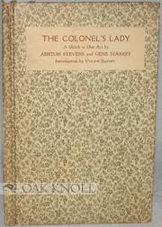 Image du vendeur pour COLONEL'S LADY.|THE mis en vente par Oak Knoll Books, ABAA, ILAB