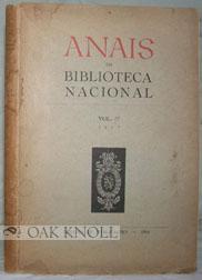 Seller image for ANAIS DA BIBLIOTECA NACIONAL for sale by Oak Knoll Books, ABAA, ILAB