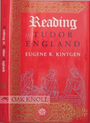 Immagine del venditore per READING IN TUDOR ENGLAND venduto da Oak Knoll Books, ABAA, ILAB