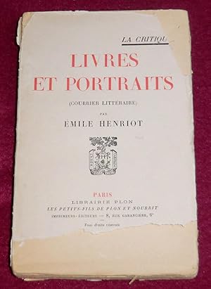 Bild des Verkufers fr LIVRES ET PORTRAITS (courrier littraire) zum Verkauf von LE BOUQUINISTE