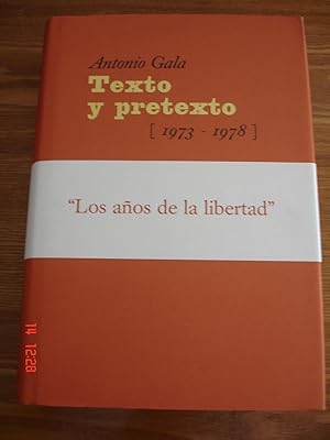 Texto y pretexto (1973-1978).
